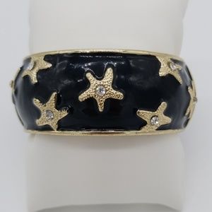 Tommy Bahama Starfish cuff bangle bracelet enamel